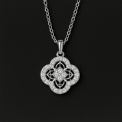 VV000000026 - S - R - Crownclover Necklace - Velora Vie