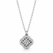 VV000000026-S-R - Crownclover Necklace - Velora Vie