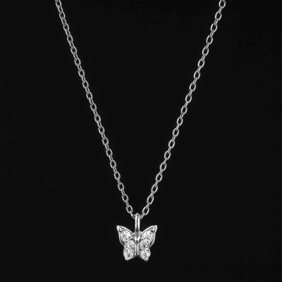 VV000000028 - S - R - Papillon Noire Necklace - Velora Vie