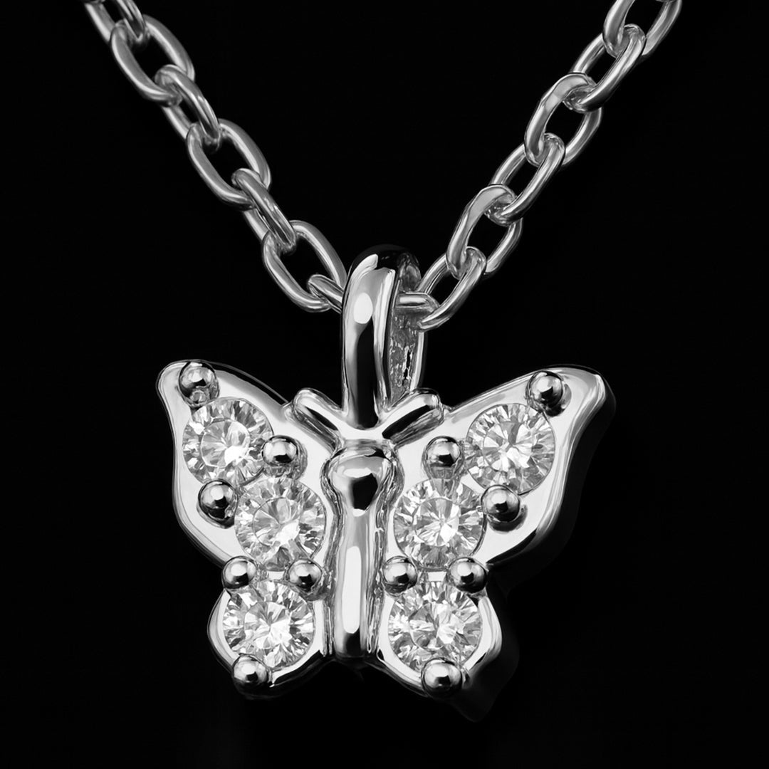 VV000000028 - S - R - Papillon Noire Necklace - Velora Vie