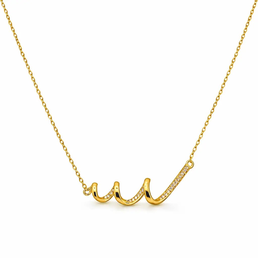VV000000029-S-18KG - Serpent Pulse Necklace - Velora Vie