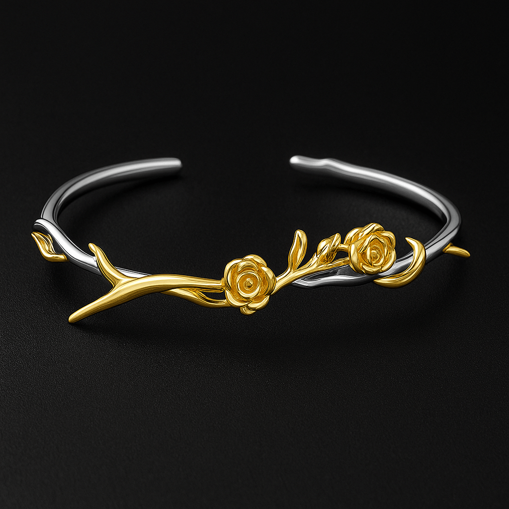VV000000034 - S - 18KG&R - Venom & Velvet Bracelet - Velora Vie